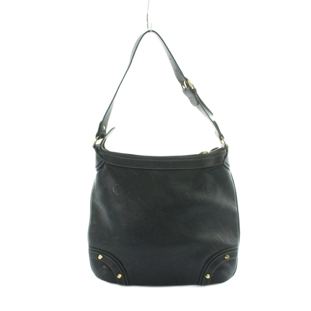 Loewe ANIVERSARIO Shoulder Bag Leather All over Black